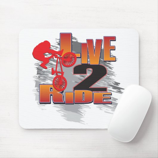 Ride 2 Live BMX Biker Muismat (Met muis)