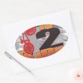 Ride 2 Live BMX Biker Ovale Sticker (Envelop)