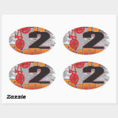 Ride 2 Live BMX Biker Ovale Sticker (Vel)