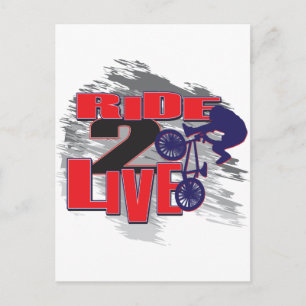 Ride 2 Live BMX Rider Briefkaart