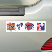 Ride 2 Live BMX Rider Bumpersticker (Op auto)