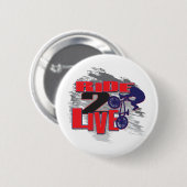 Ride 2 Live BMX Rider Ronde Button 5,7 Cm (Voorkant /achterkant)