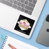 Ride 4 De King Christelijke motorfiets sticker (Laptop met iPhone)