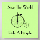 Ride A Bicycle Square Poster (Voorkant)