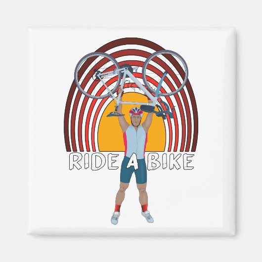 Ride a Bike Magneet (Voorkant)