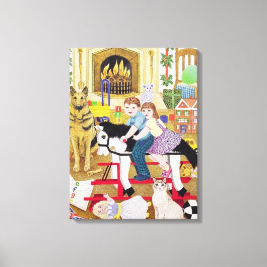 Ride-a-Cock-Horse Canvas Afdruk (Voorkant)