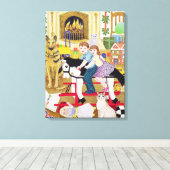 Ride-a-Cock-Horse Canvas Afdruk (Insitu (Houten vloer))