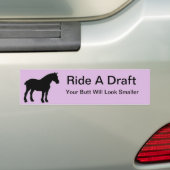Ride A Draft Bumpersticker (Op auto)