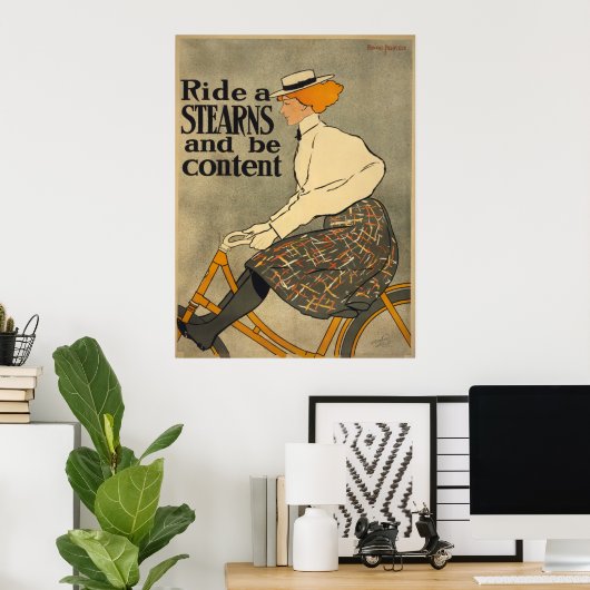 Ride a Stearns Poster (Thuiskantoor)