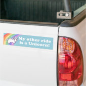 Ride a Unicorn Bumpersticker (Op Truck)