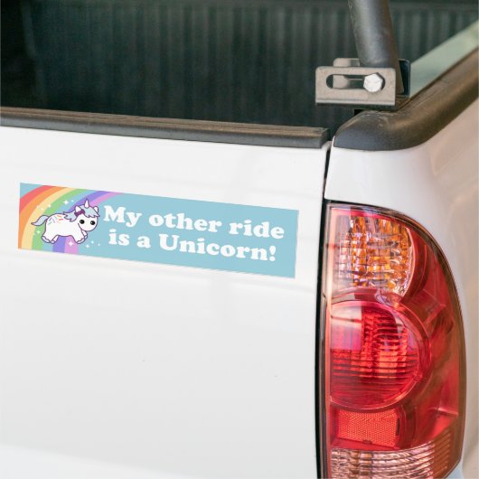 Ride a Unicorn Bumpersticker (Op Truck)