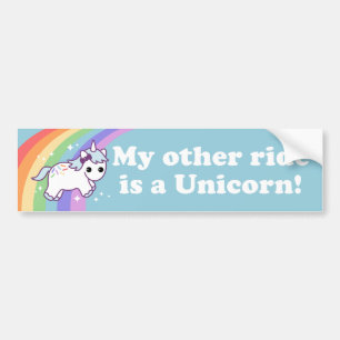 Ride a Unicorn Bumpersticker