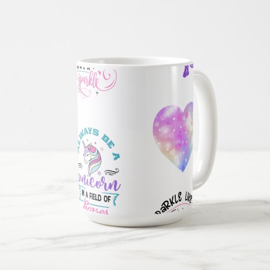 Ride a Unicorn Mok (Voorkant rechts)