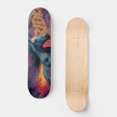RIDE: Abstracte Straatkunst Muurschildering van ee Persoonlijk Skateboard (Voorkant)