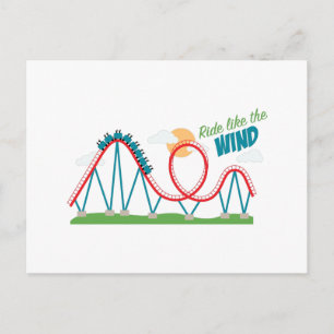 Ride-achtige wind briefkaart