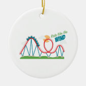 Ride-achtige wind keramisch ornament (Voorkant)