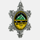 RIDE ACROSS BRITAIN 2018 TREE SNEEUWVLAKORNAMENT TIN SNEEUWVLOK ORNAMENT (Links)