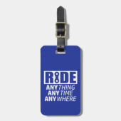 Ride, alles, altijd, overal bagagelabel (Voorkant verticaal)