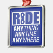 Ride, alles, altijd, overal metalen ornament (Links)