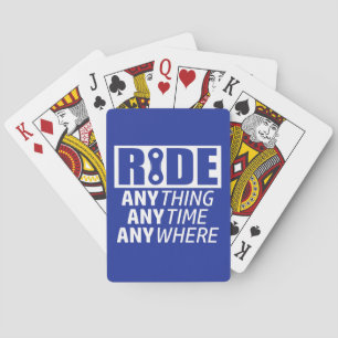 Ride, alles, altijd, overal pokerkaarten