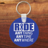 Ride, alles, altijd, overal sleutelhanger (Voorkant)