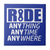 Ride, alles, altijd, overal tegeltje (Voorkant)