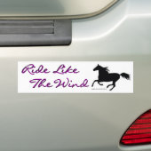 Ride als de wind bumpersticker (Op auto)