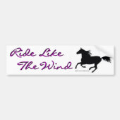 Ride als de wind bumpersticker (Voorkant)
