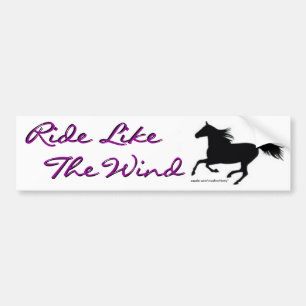Ride als de wind bumpersticker