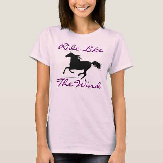 Ride als de wind t-shirt (Voorkant)