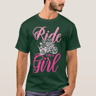 Ride als een Girl Motocross T-shirt