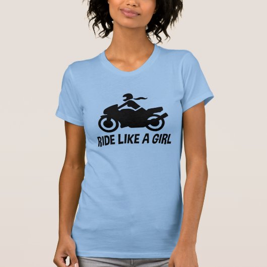 Ride als een meisje t-shirt (Voorkant)