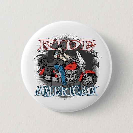 Ride American Ronde Button 5,7 Cm (Voorkant)