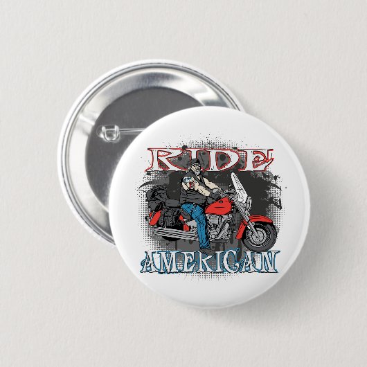 Ride American Ronde Button 5,7 Cm (Voorkant /achterkant)