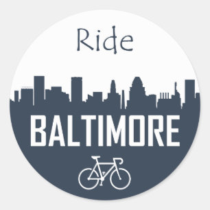 Ride Baltimore Ronde Sticker