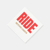 Ride Beyond Limits – Motivational Biker Typography Servet (Hoek)