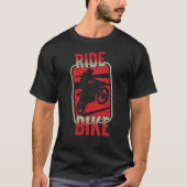 Ride Bike Adventure T-Shirt Stijl (Voorkant)