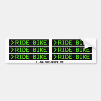 > RIDE BIKE BUMPERSTICKER