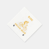 Ride Bikes Drink Beer Bicycle Mountain Bike Gift Servet (Hoek)