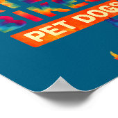 Ride Bikes Pet Dogs Bicycle Cycling Biking Dog Lov Poster (Hoek)