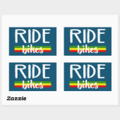 Ride Bikes Rechthoekige Sticker (Vel)