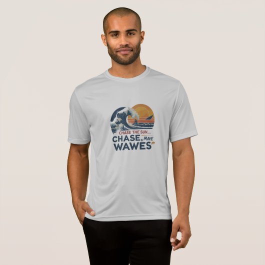 Ride Bold - Chase the Sun, Make Waves T-shirt (Voorkant volledig)