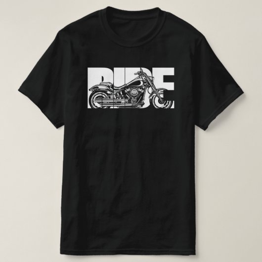 Ride Bold – Retro motorfiets cadeau T-shirt (Design voorkant)