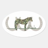 Ride Camo Ovale Sticker (Voorkant)
