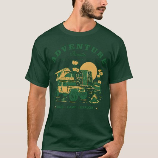 Ride Camp Eplore vintage T-shirt (Voorkant)