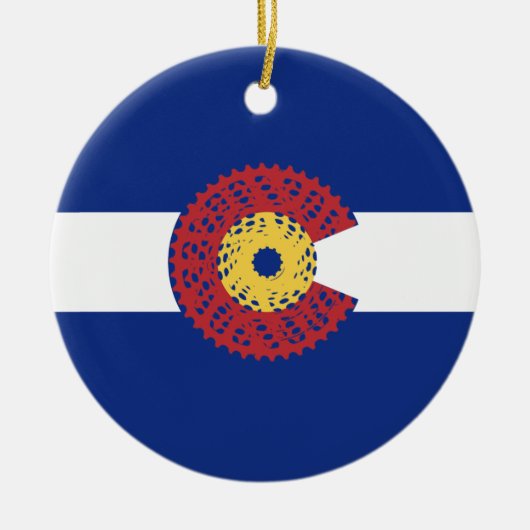 Ride Colorado (fietscassette) Keramisch Ornament (Voorkant)