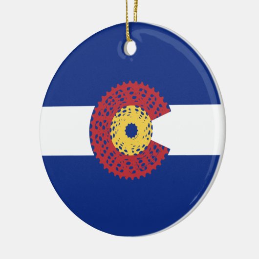 Ride Colorado (fietscassette) Keramisch Ornament (Links)