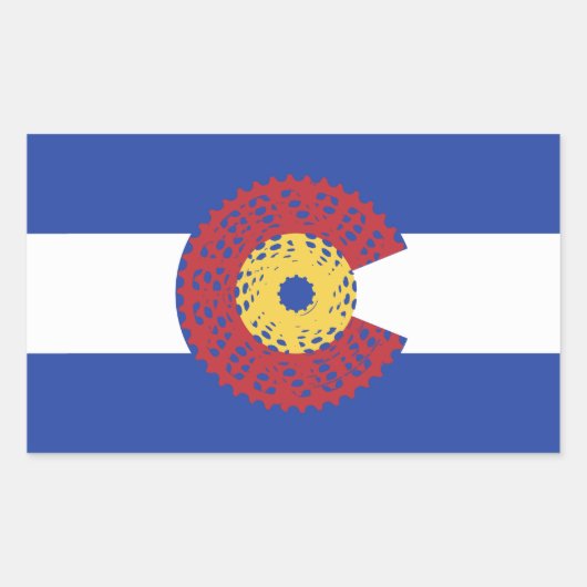 Ride Colorado (fietscassette) Rechthoekige Sticker (Voorkant)