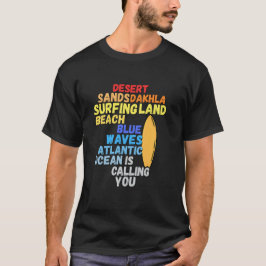 Ride de Atlantische Golven Surf T-Shirt Strandgolv
