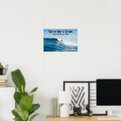 Ride de Blauwe Golf aan Overwinning | Politiek Poster (Thuiskantoor)